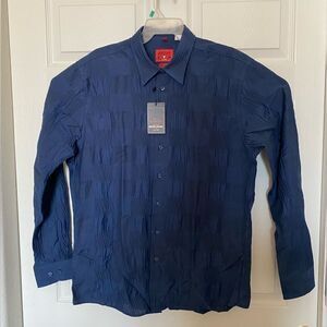 HAUPT Men’s Long Sleeves Button Down Dress Shirt Size L  NWT